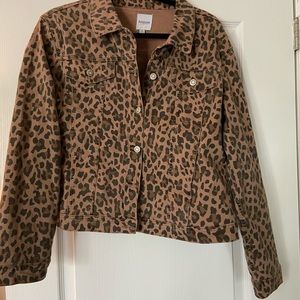Kenzie Animal print jean jacket
